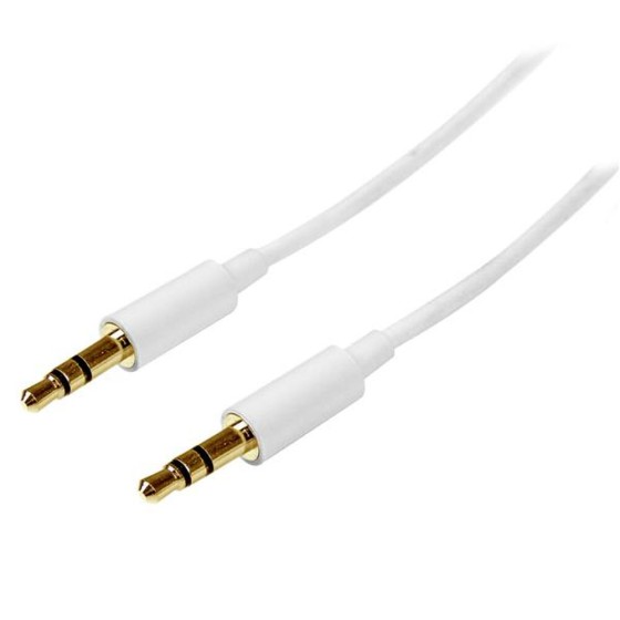 Câble Audio Jack (3,5 mm) Startech MU2MMMSWH            (2 m) Blanc