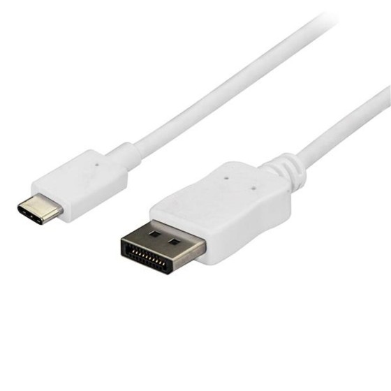 Adaptateur USB C vers DisplayPort Startech CDP2DPMM6W           (1,8 m) Blanc