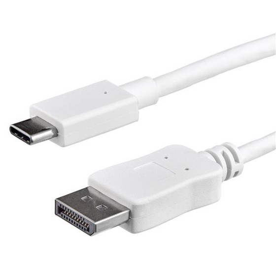 Adaptateur USB C vers DisplayPort Startech CDP2DPMM1MW          Blanc 1 m