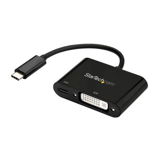 Adaptateur USB C vers DVI Startech CDP2DVIUCP           Noir