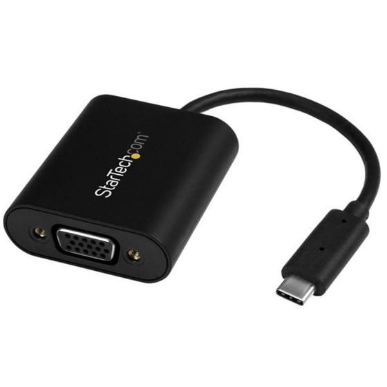 Adaptateur USB C vers VGA Startech CDP2VGASA            Noir