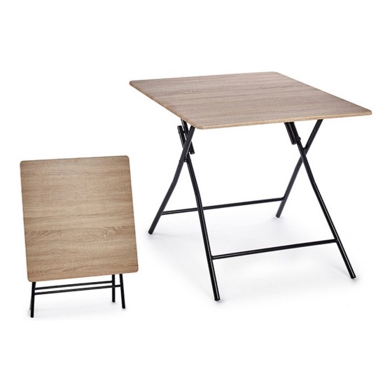 Table Piable PVC Métal MDF (80 x 75 x 80 cm)