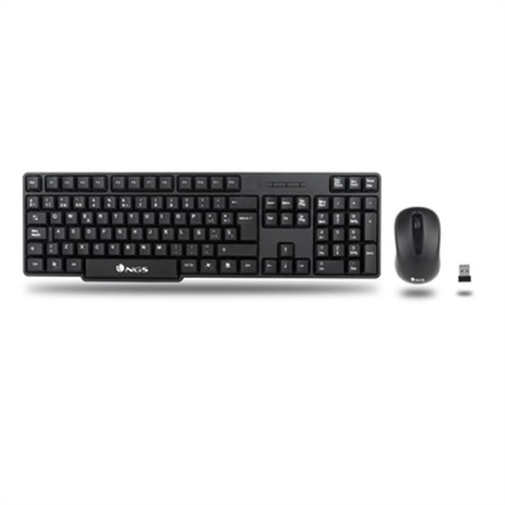 clavier et souris NGS EUPHORIAKIT Noir Sans fil