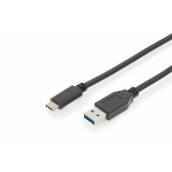 Câble USB A vers USB C Digitus 3.1 CE SW 10 GB/s Noir 1 m