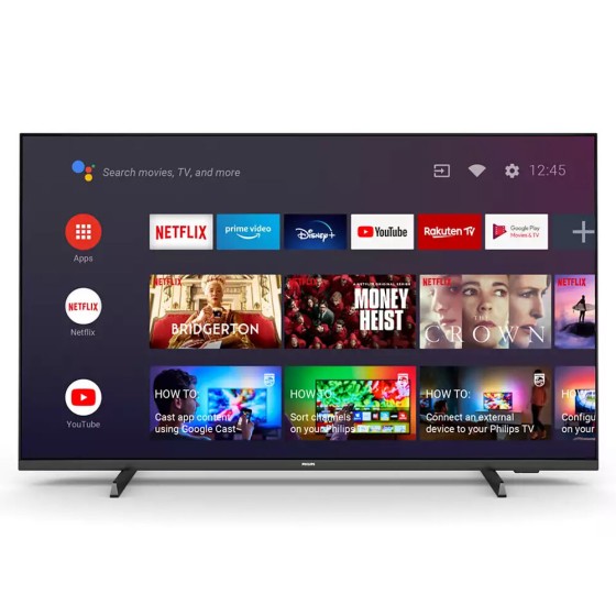 TV intelligente Philips 50PUS7406 50" 4K Ultra HD LED Wi-Fi Android TV Noir