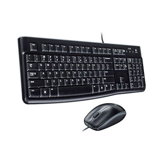 Clavier et Souris Optique Logitech 920-002550 1000 dpi USB Noir