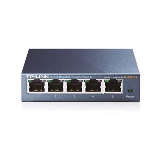 Commutateur Réseau de Bureau TP-Link TL-SG105 5P Gigabit Auto MDIX Métal