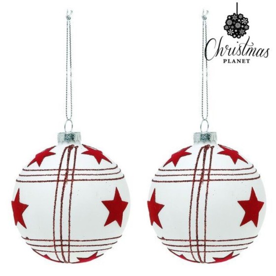 Boules de Noël 8 cm (2 uds)