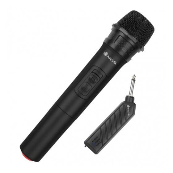 Microphone Karaoké NGS Singer Air 261.8 MHz 400 mAh Noir