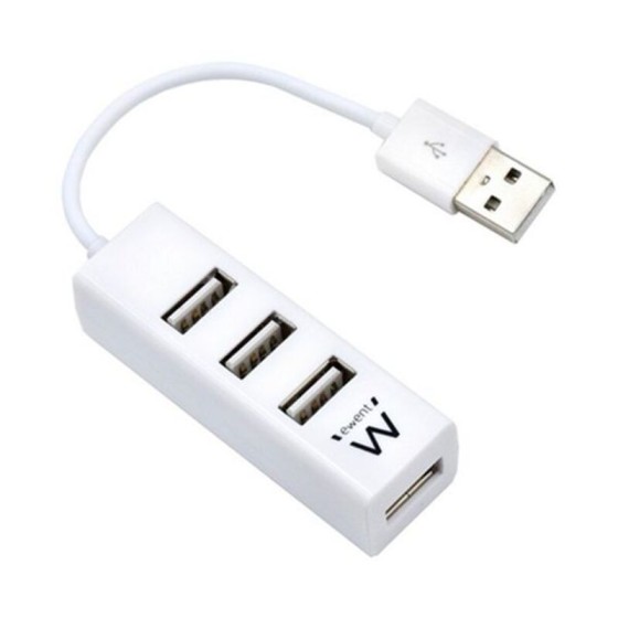 Hub USB Ewent AAOAUS0134 Blanc