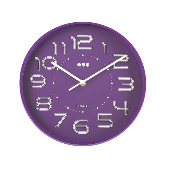 Horloge Murale Violet Ø 28 cm