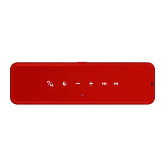 Haut-parleurs bluetooth portables Energy Sistem Music Box 5 Yall Edition 2000 mAh 10W Rouge