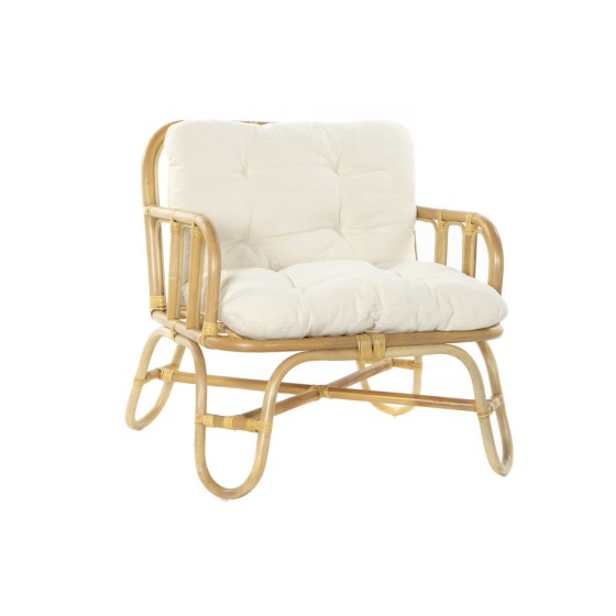 Fauteuil DKD Home Decor Beige Rotin (76 x 72 x 80 cm)