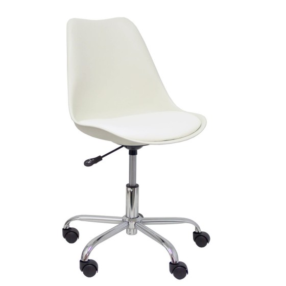 Chaise de Bureau Ruidera P&C P10CRRN Plaque Tournante Blanc