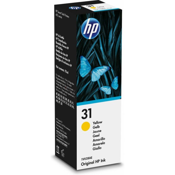 Encre pour Recharger des Cartouches HP 31 Jaune