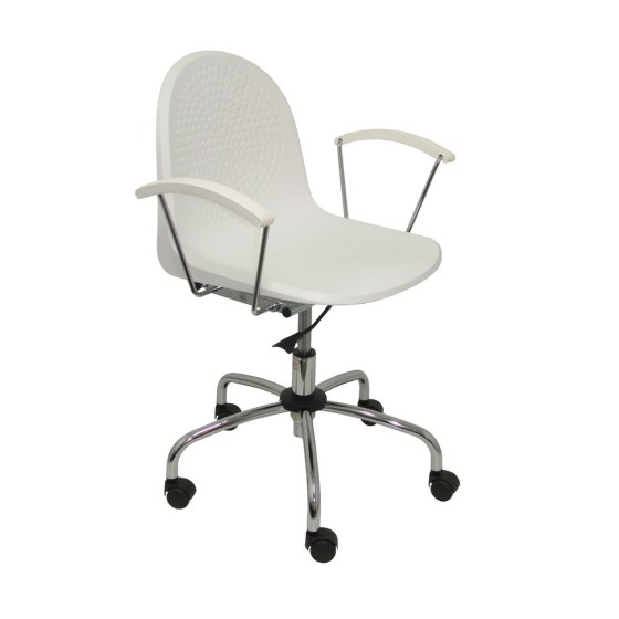 Chaise de Bureau Ves P&C 320GBL Plaque Tournante Blanc