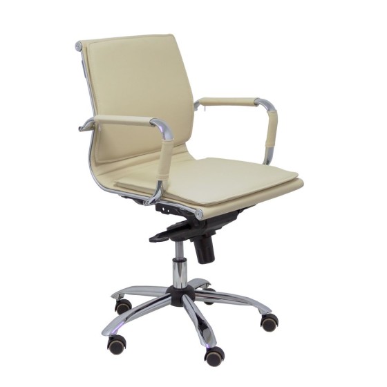 Chaise de Bureau Yeste Confidente P&C 255CBCR Plaque Tournante Crème