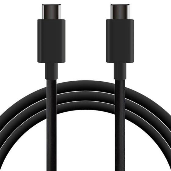 Câble USB-C vers USB-C KSIX 1 m Noir