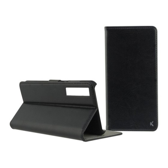 Housse Folio pour Mobile Galaxy A7 2018 Noir