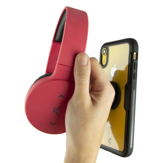 Coque avec Anneau Iphone XR KSIX Transparent