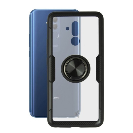 Coque avec Anneau Huawei Mate 20 Lite KSIX Transparent