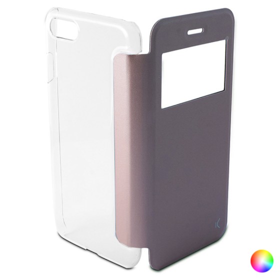 Housse Folio pour Mobile Iphone 8/7 KSIX Crystal View