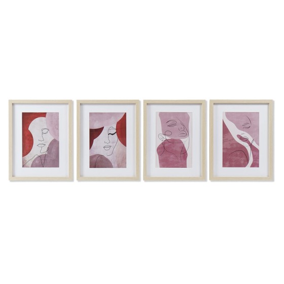 Cadre DKD Home Decor Abstrait (35 x 2.5 x 45 cm) (4 pcs)