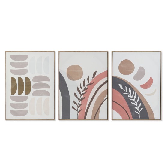 Cadre DKD Home Decor Abstrait (52.5 x 3.5 x 72 cm) (3 pcs)