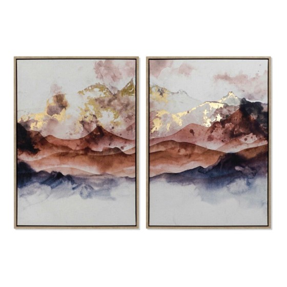 Cadre DKD Home Decor Abstrait (50 x 4.3 x 70 cm) (2 pcs)