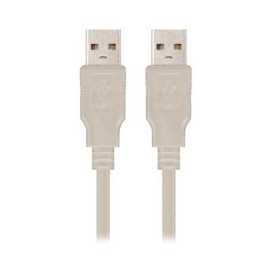 Câble USB 2.0 NANOCABLE 10.01.0303 Beige (2 m)