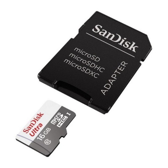 Carte Mémoire Micro SD avec Adaptateur SanDisk SDSQUNS-GN3MA C10 80 MB/s-100 MB/s