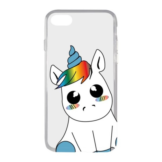 Protection pour téléphone portable Iphone 7/8 KSIX Flex TPU Licorne