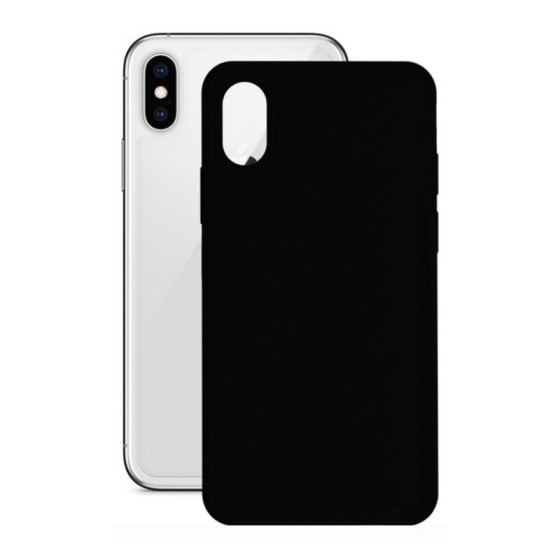 Protection pour téléphone portable iPhone X/XS KSIX Noir Silicone