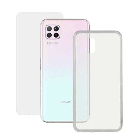 Film Protecteur en Verre Trempé pour Téléphone Portable + Étui pour Téléphone Portable Huawei P40 Lite Contact