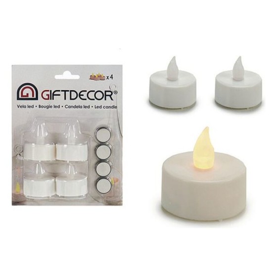 Ensemble de Bougies (4 Pièces) LED