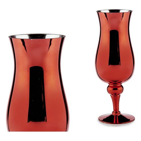 Bougeoir Verre Rouge