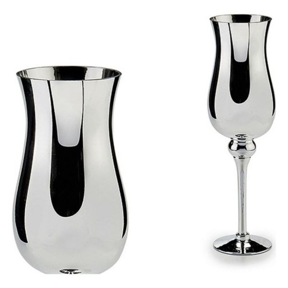 Bougeoir Verre Argent