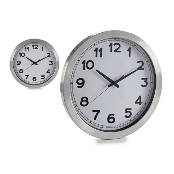 Horloge Murale Argent 60 cm