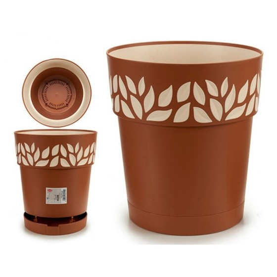 Cache-pot Marron Plastique...