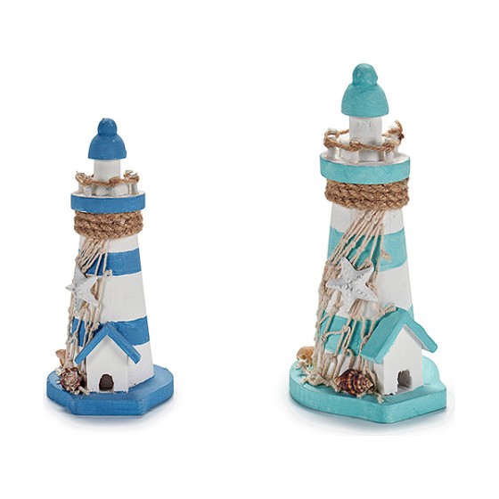 Figurine Décorative Lighthouse Bois (8 x 18 x 9 cm)