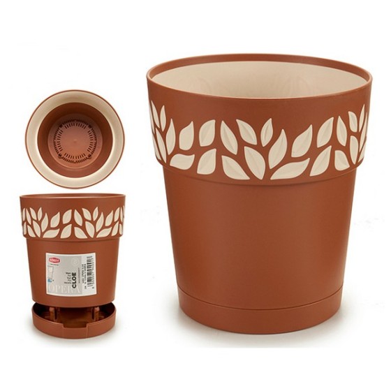 Cache-pot Marron Plastique...