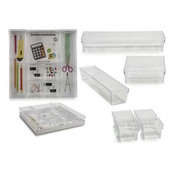 Organisateur polyvalent Plastique (30 x 5 x 30 cm) (7 Pièces)