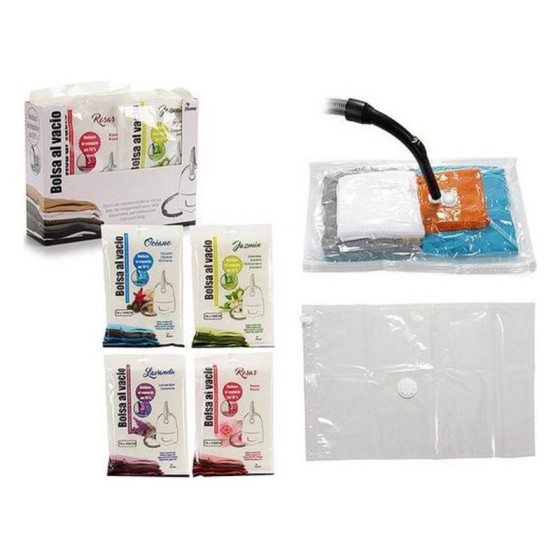 Sac Arôme Emballage sous vide Blanc Transparent Plastique (70 x 100 cm)