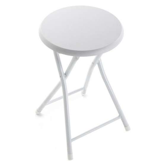 Tabouret Pliant Blanc PVC...