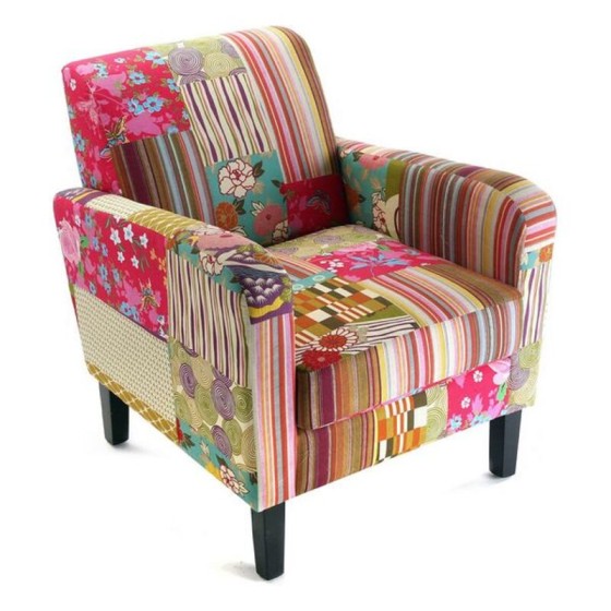 Fauteuil Patchwork  Coton (77 X 71 x 65 cm)