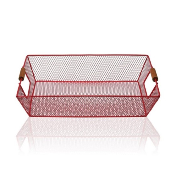 Panier Rouge Métal (25 x 8...