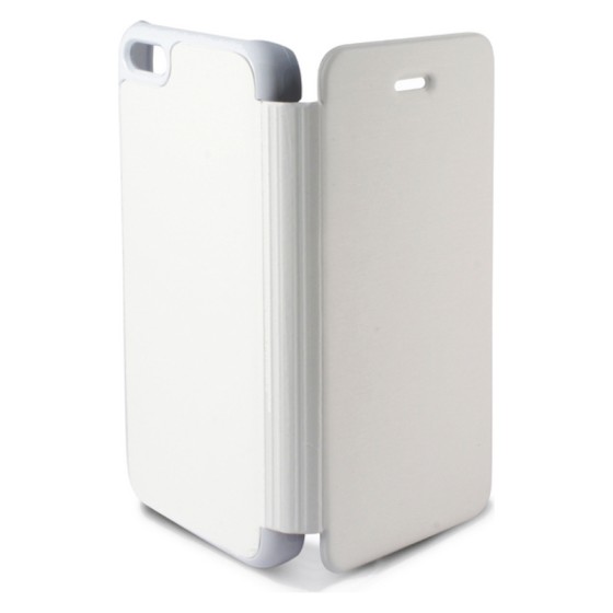 Housse Folio pour Mobile iPhone 5C KSIX Slim Blanc Polycarbonate