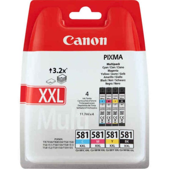 Cartouche d'encre originale Canon CLI581XXL Multicouleur