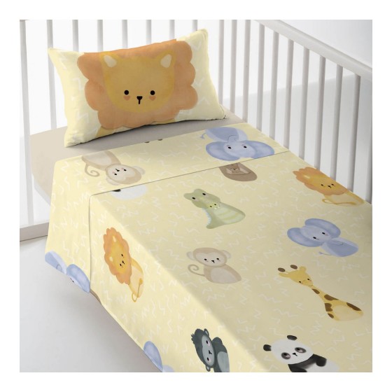 Drap de lit de bébé Cool Kids African Yellow (Berceau de 80)