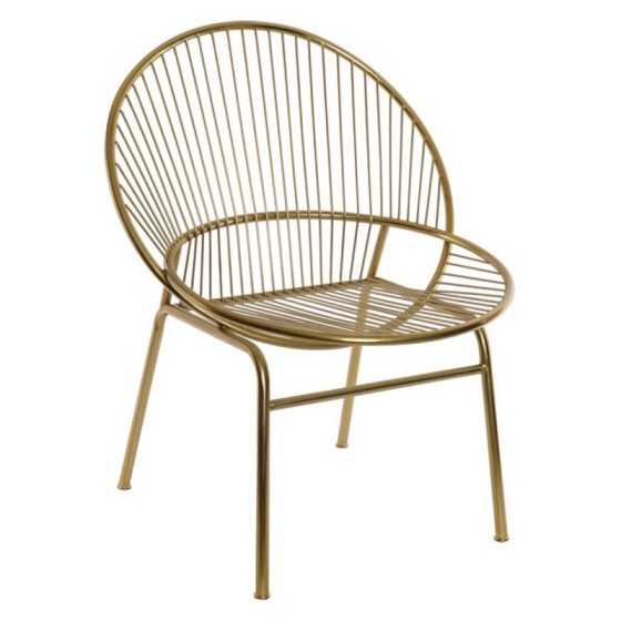 Chaise de Salle à Manger DKD Home Decor Métal (65 x 60 x 83 cm)